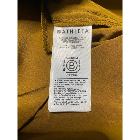 NWT Athleta Vienna Cargo Skort June Short Cargo Vienna-sz 10 - Picture 10 of 11